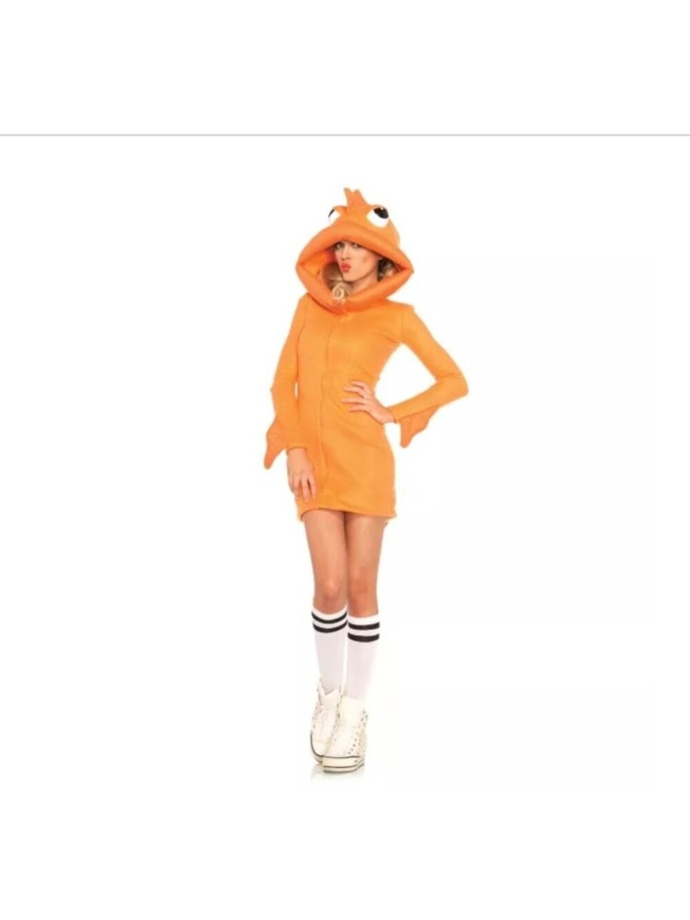 Spirit Halloween Cozy Dress Goldfish Costume Adult Large 12-14